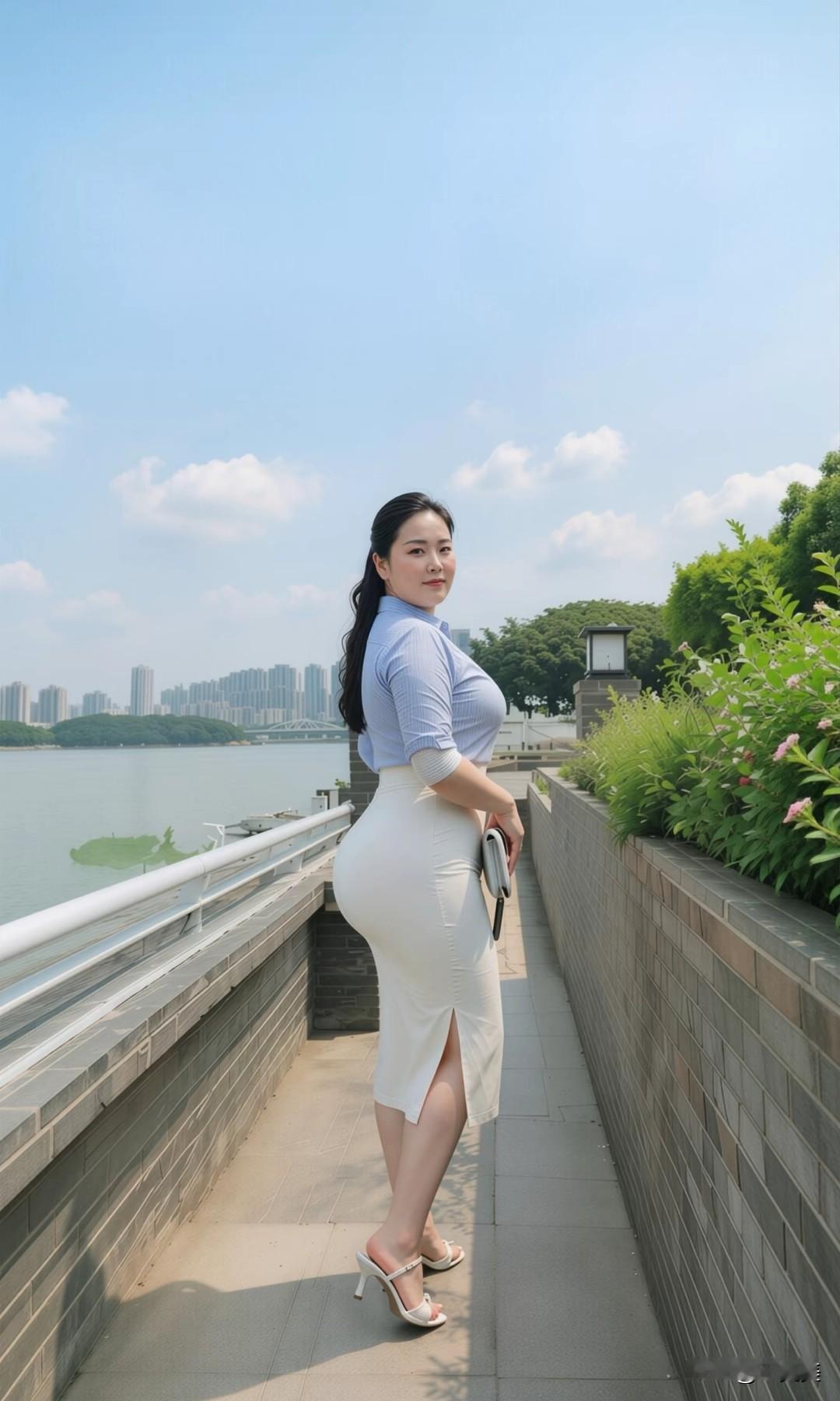 慢慢才明白，日子不必活得紧绷。
就像这样抽空到江边走走，吹吹微风，看看远处的风景