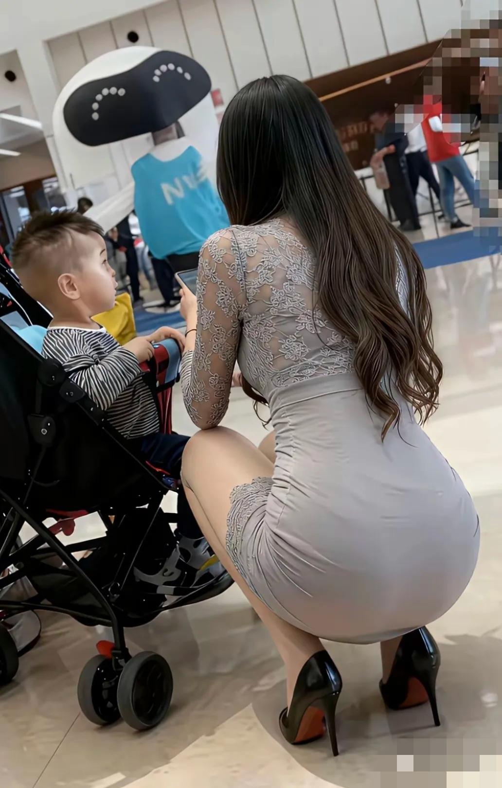 现在的女人不问年龄你真不晓得她的岁数是多少？孩子都那么大了，妈妈的腰还是那么细，