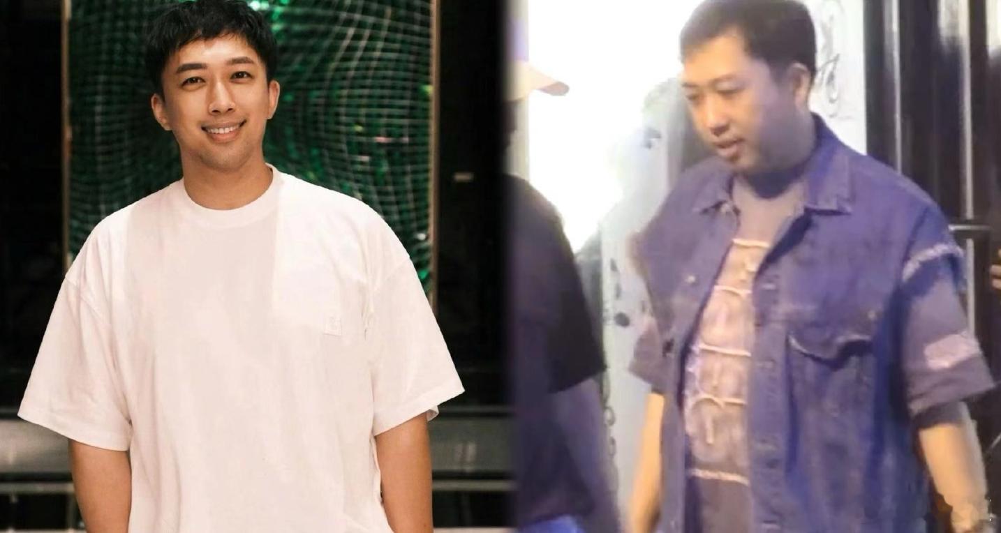 #于正给自己P得好狠# 狗仔拍的VS于正微博自己发的精修图对比，于正给自己P得也