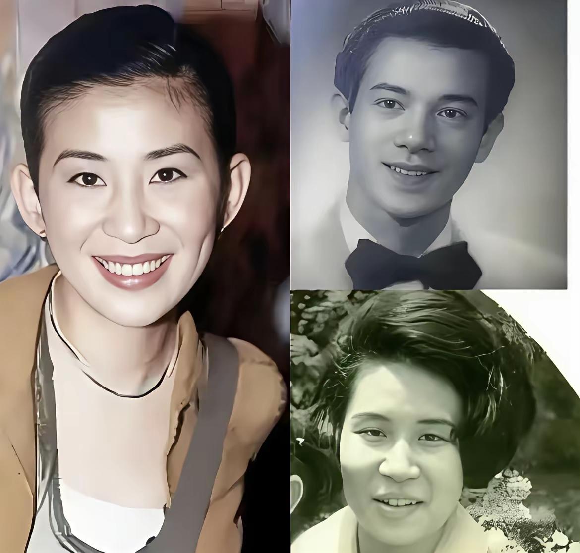 吴君如的爸爸也是一位实实在在的美男子，相貌温文尔雅，感觉很温暖。
这样的相貌不输