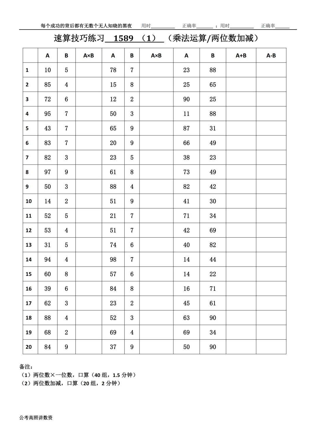 资料分析速算练习1589