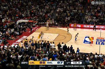 布朗尼三分绝杀不中，湖人惜败独行侠！nba夏季联赛 ​​​