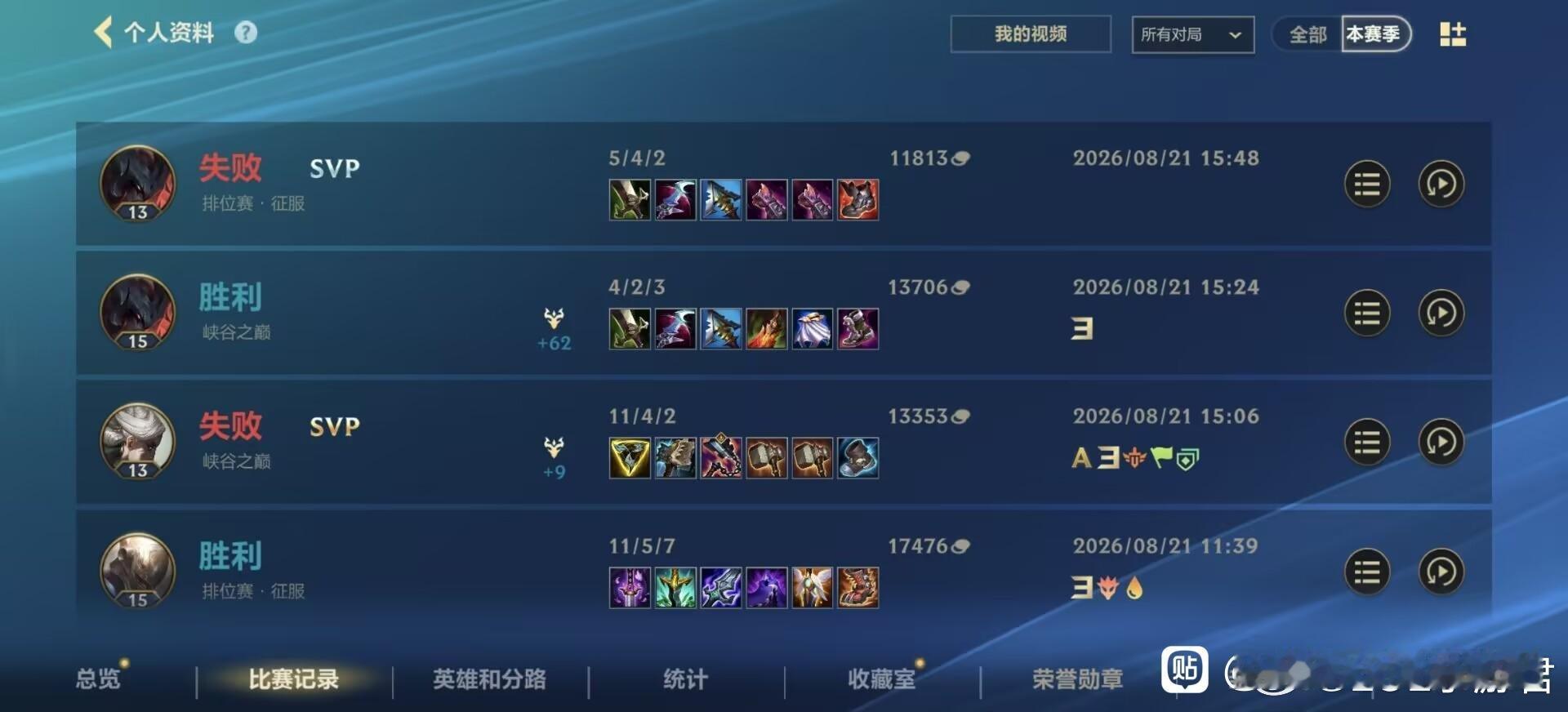 LOL手游共赴盛宴LOL手游4周年赢一局输一局，就这么重复了一下午