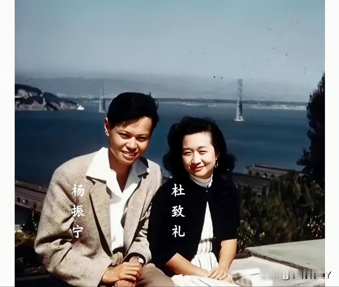 这才是1955年33岁的杨振宁与28岁的杜致礼在旧金山的真实样貌，都看一下吧！那