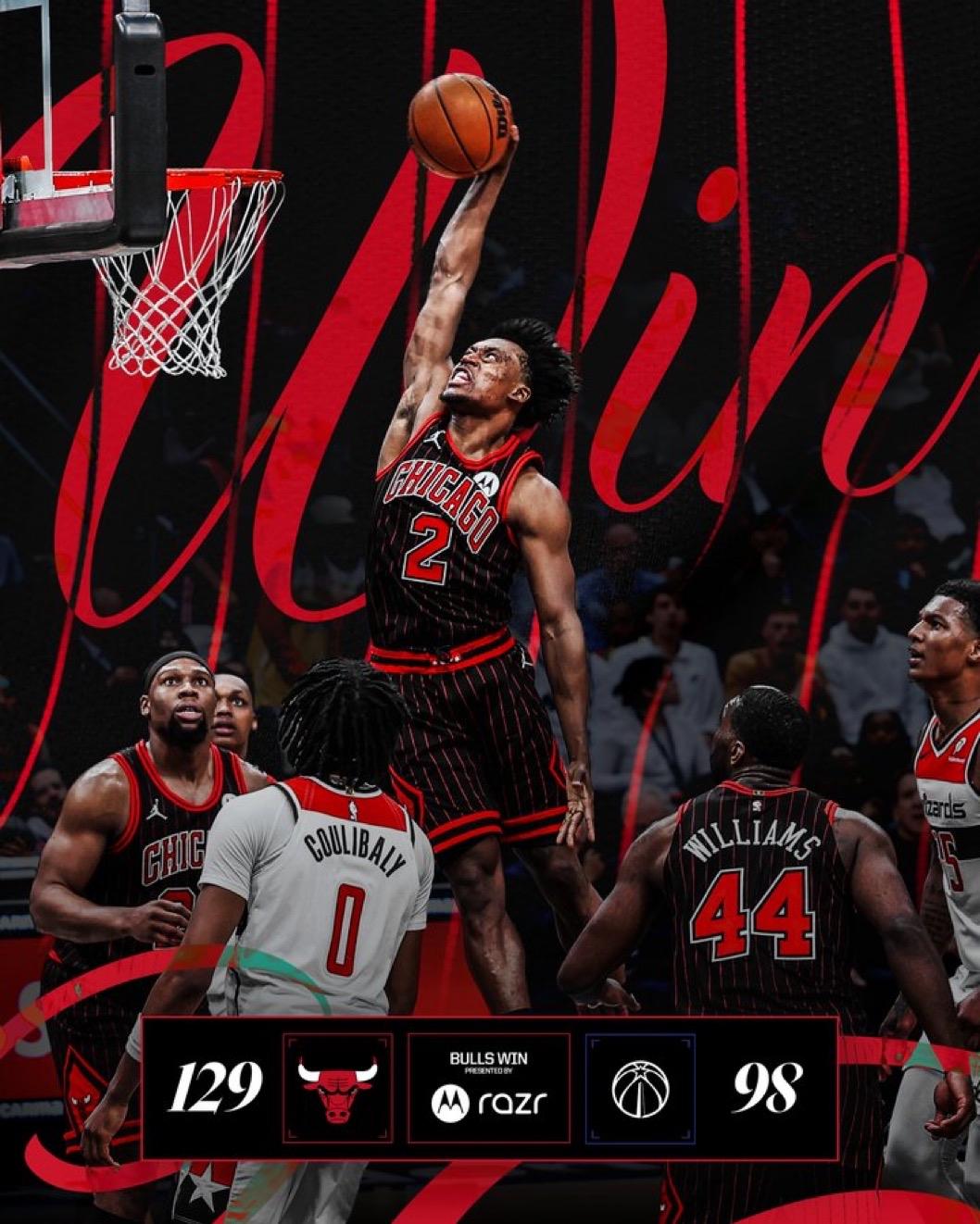 4月8日NBA常规赛战报（10场）：

公牛129-98奇才
森林狼124-10