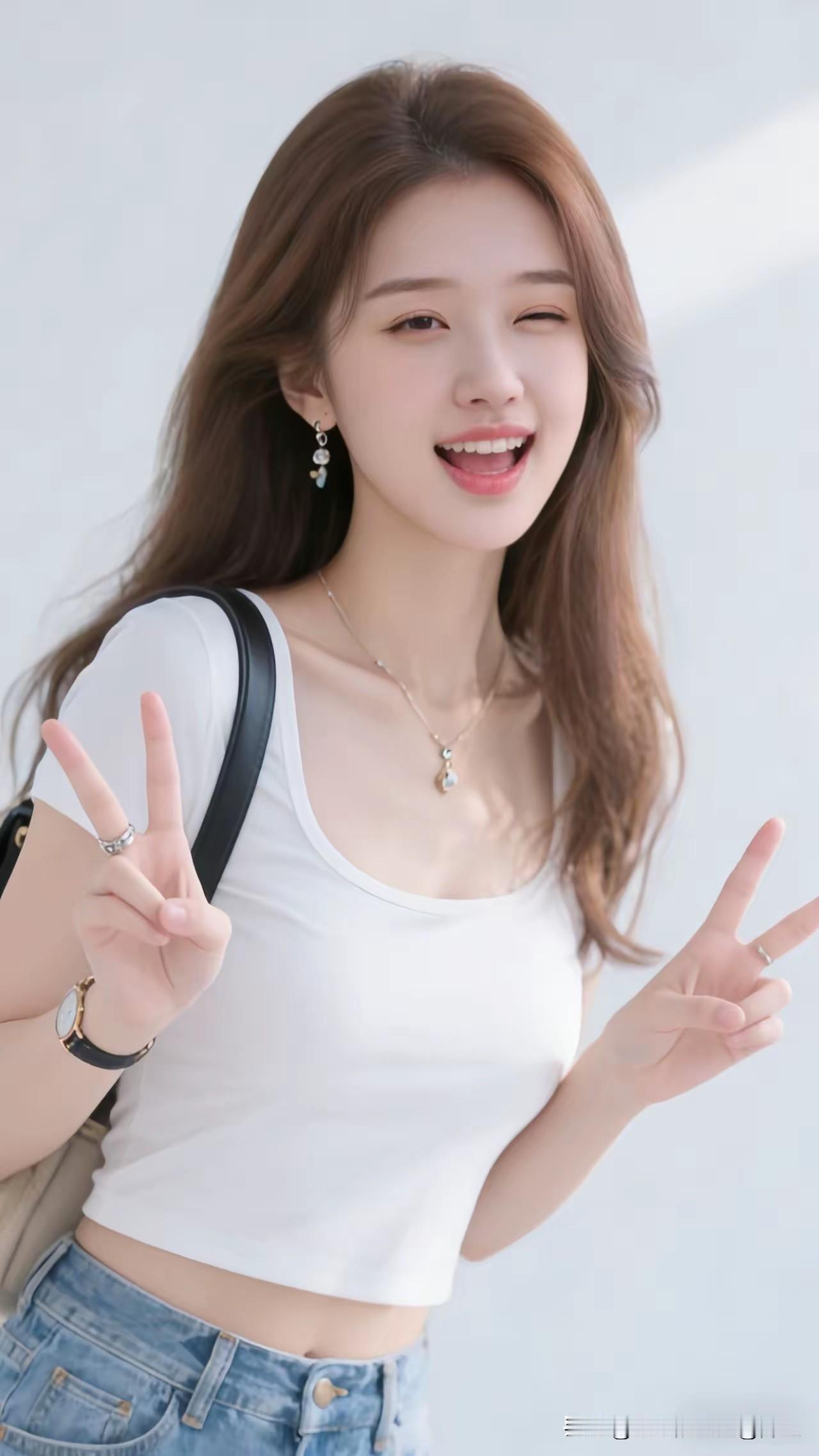 微笑调皮女孩写真，活力满满！
打卡美丽时光 少女感微笑女孩