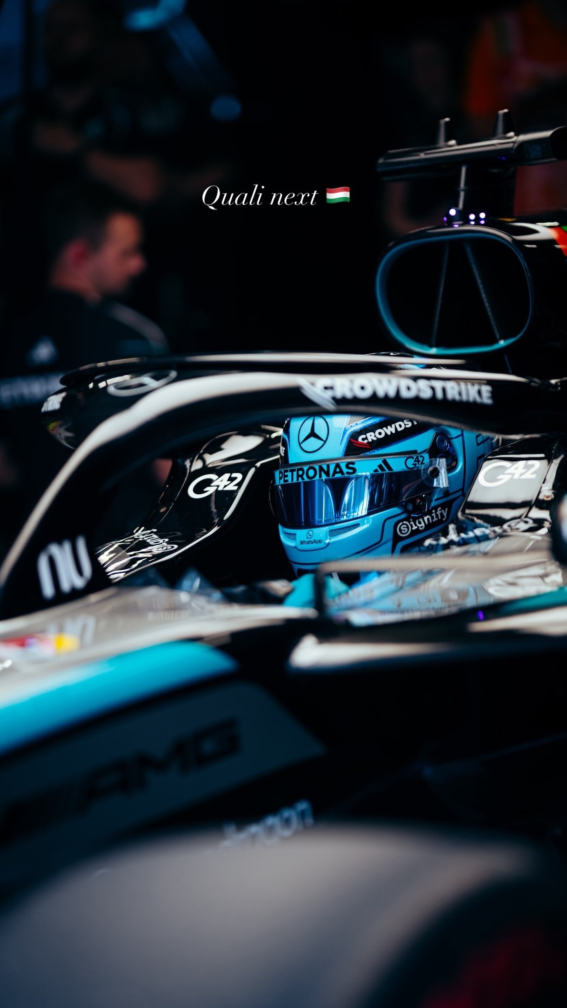 georgerussell63发布快拍Quali next 🇭🇺乔治拉塞尔?