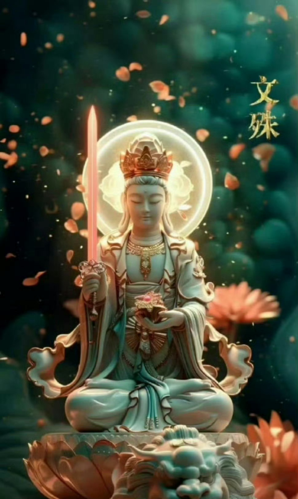 刷到文殊菩萨不要无视，评论很灵，有求必应🙏 运势