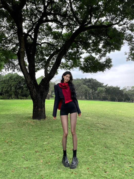 和大自然合照 我超擅长的