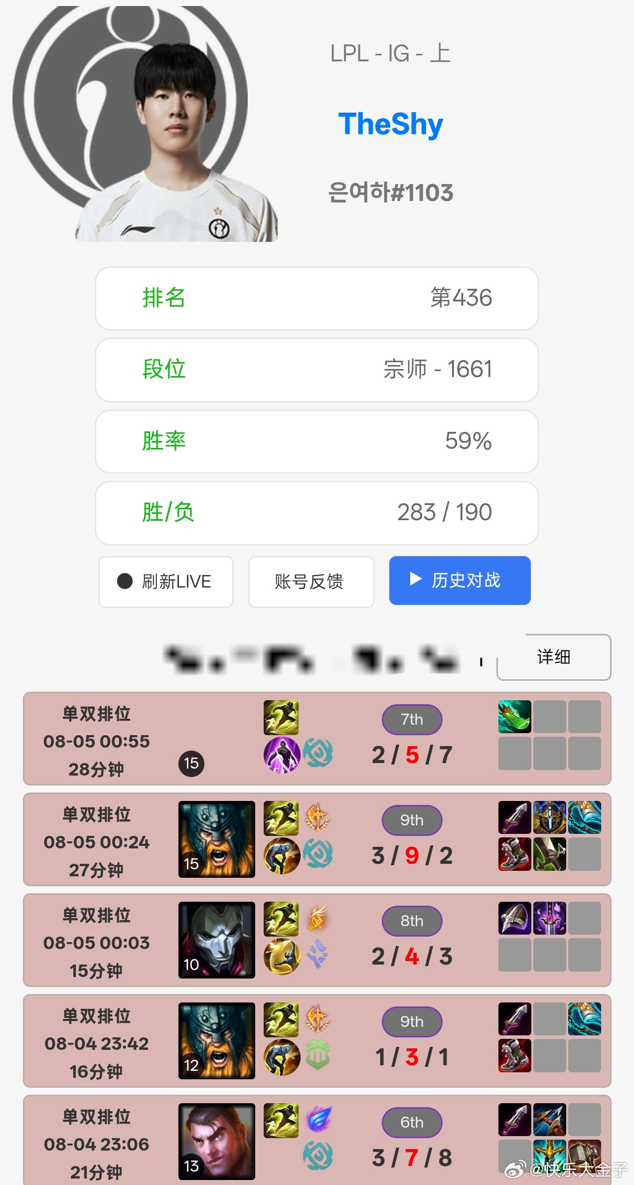 强如TheShy也会有“赢一把再睡”的困扰TheShy说Meiko是珍惜的队友T