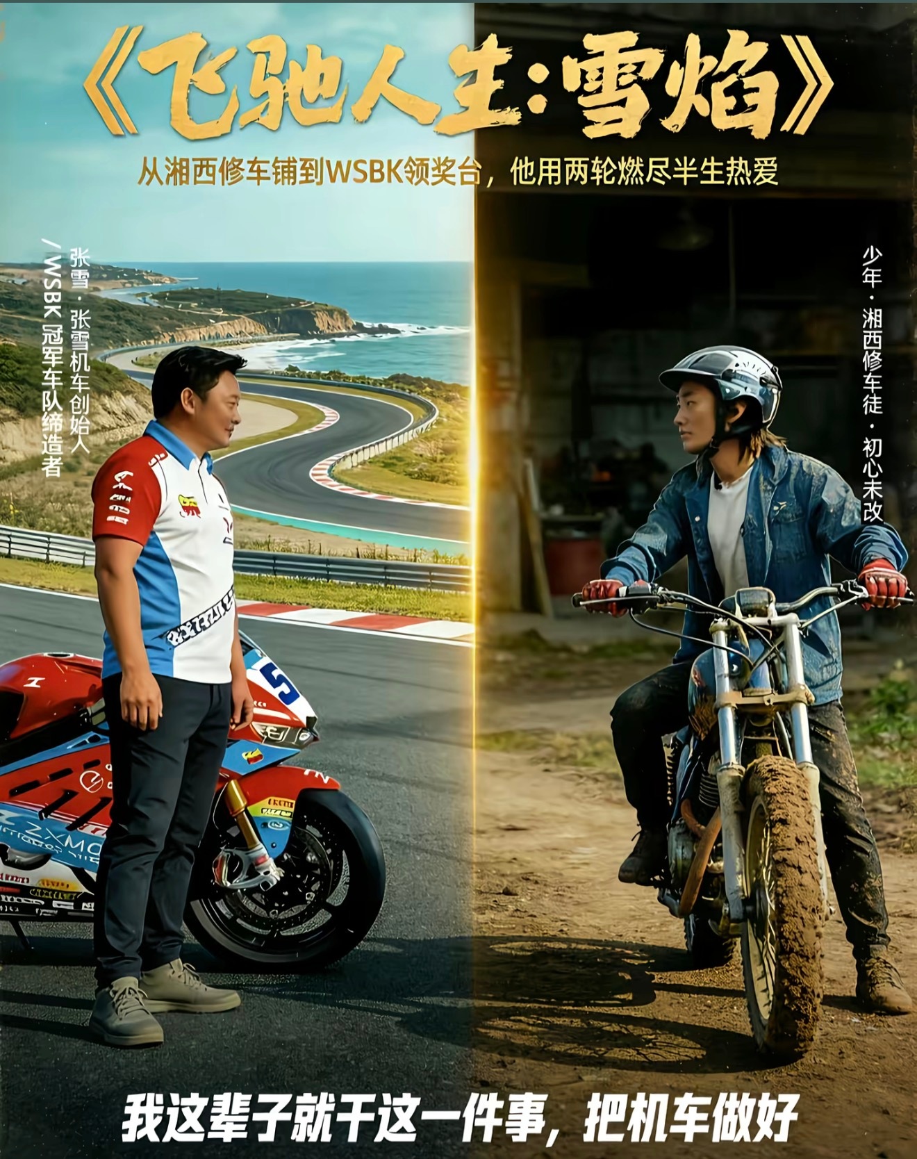 张雪机车这几天有点火。我是去年刷到一个他的采访视频，就被这个人深深吸引住了。采访