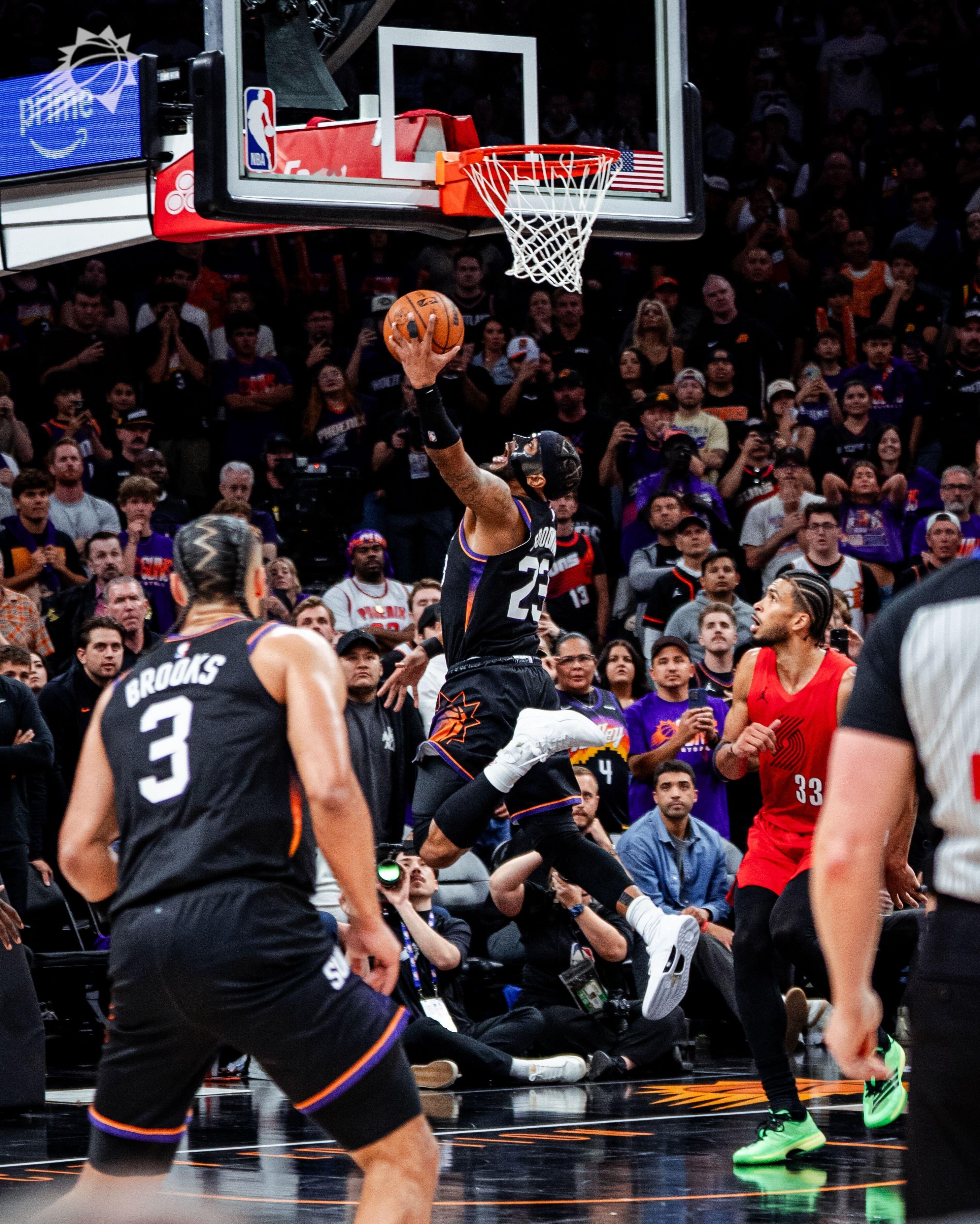 古德温！！！打进2分 还有加罚菲尼克斯太阳｜开拓者vs太阳