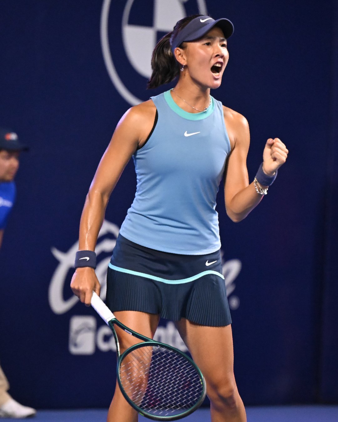 #网坛风云# WTA500蒙特雷站第二轮，两位中国球员一喜一忧：袁悦以6-4/6