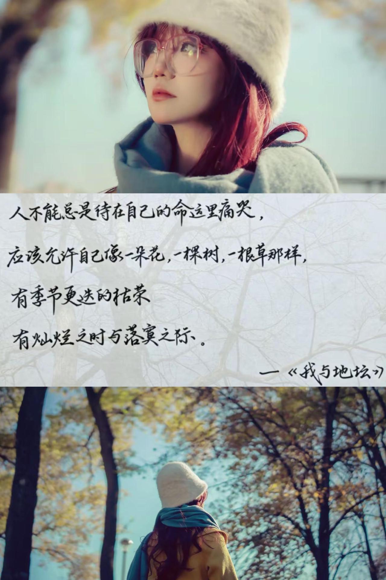 我一直有两个精神支柱，14年认识的沈腾和24年认识的铁生，一个鼓励我开心一个支撑