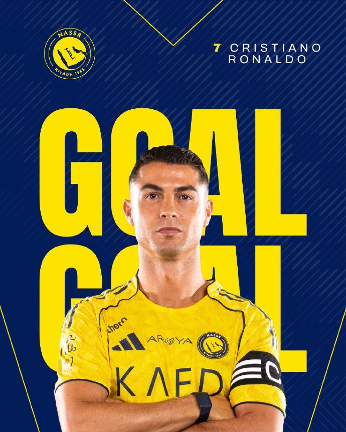 #C罗梅开二度#沙特联第11轮在沙特国王大学体育场展开角逐，利雅得胜利主场迎战阿