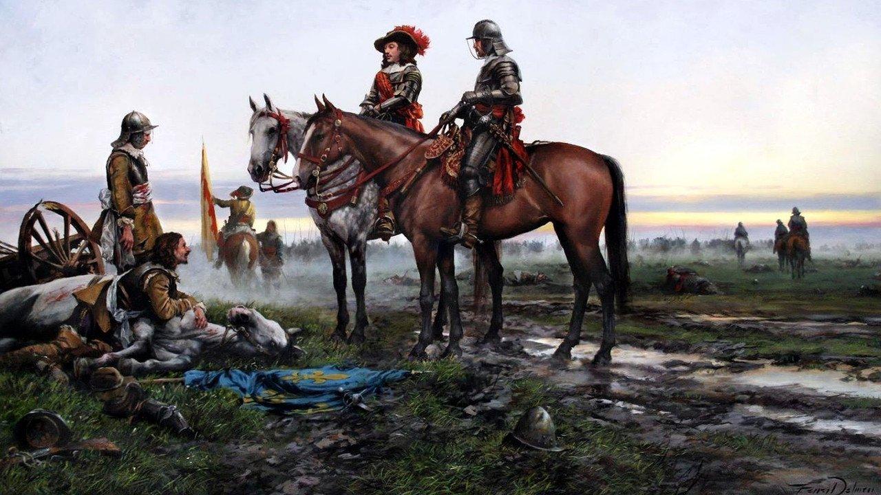 1642年5月26日法西战争期间发生的翁库尔战役（Battle of Honne
