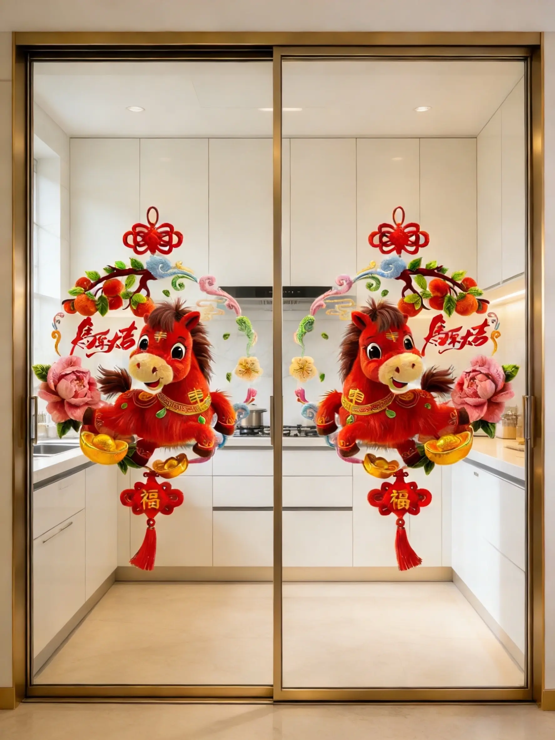 窗花 窗花贴 新年氛围感 马年大吉 家居好物