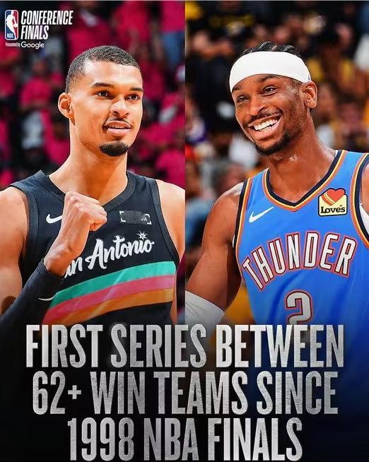 NBA西部决赛今日重磅开打！俄克拉荷马城雷霆与圣安东尼奥马刺这两支常规赛战绩傲人