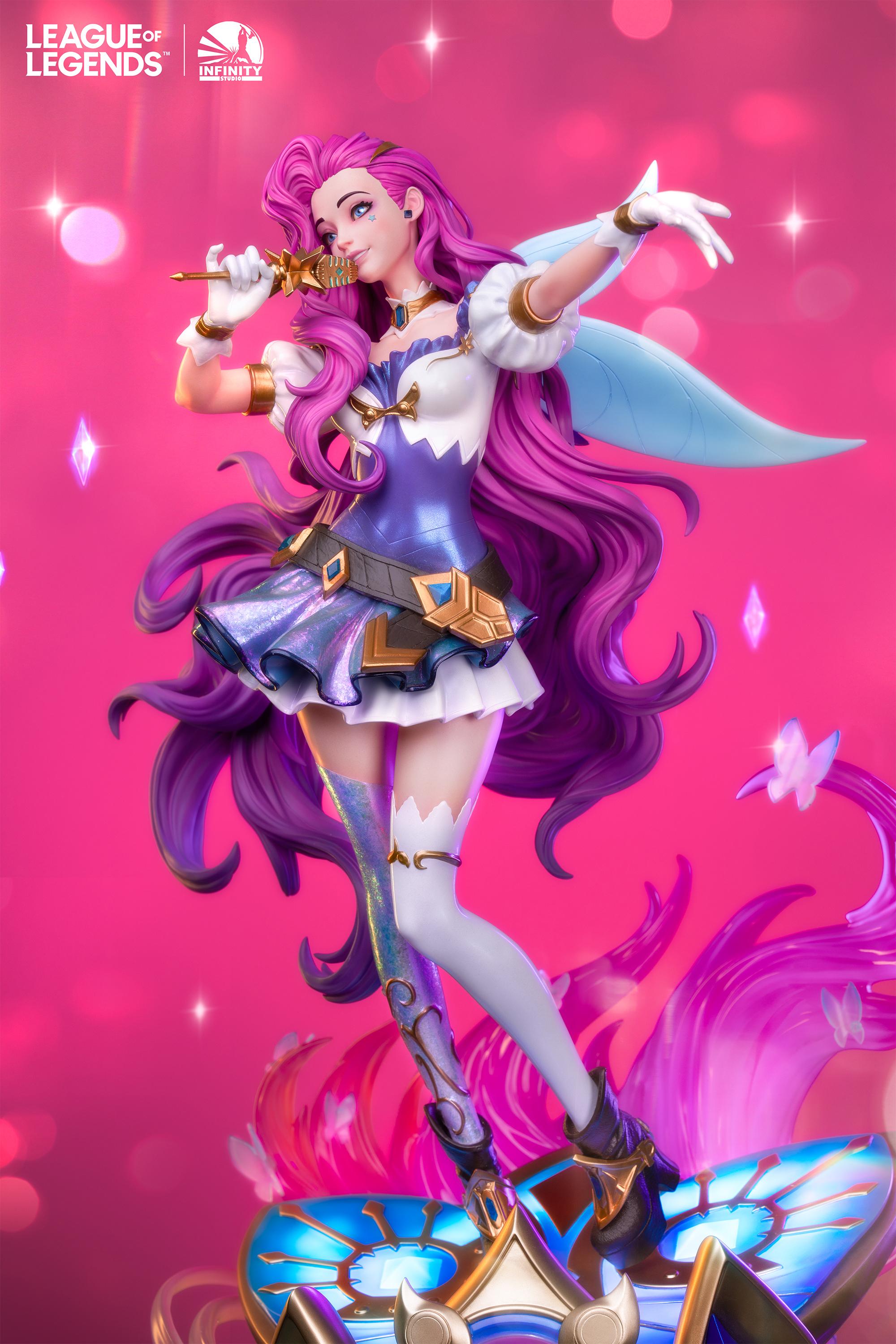 英雄联盟 X 开天工作室「星籁歌姬 萨勒芬妮 1/4全身像」第二弹官图...