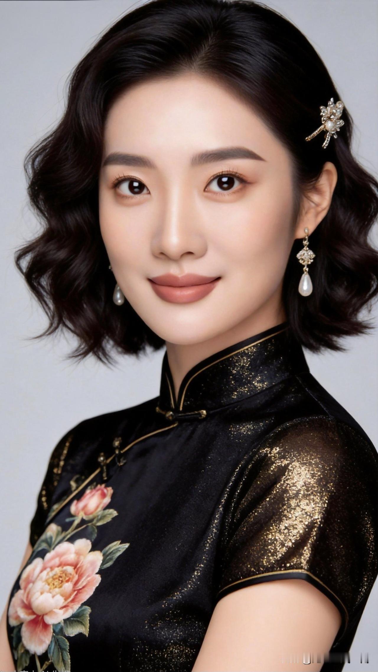 什么样的穿搭可以成为气质女神? 优雅黑金旗袍，绽放东方魅力！🌸✨