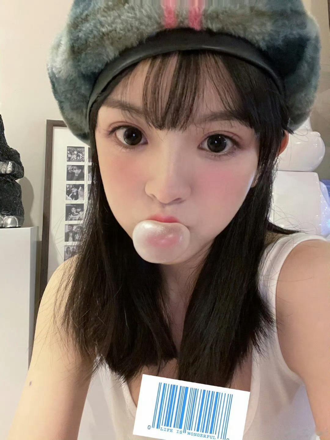 今天终于让我抽到了吹泡泡