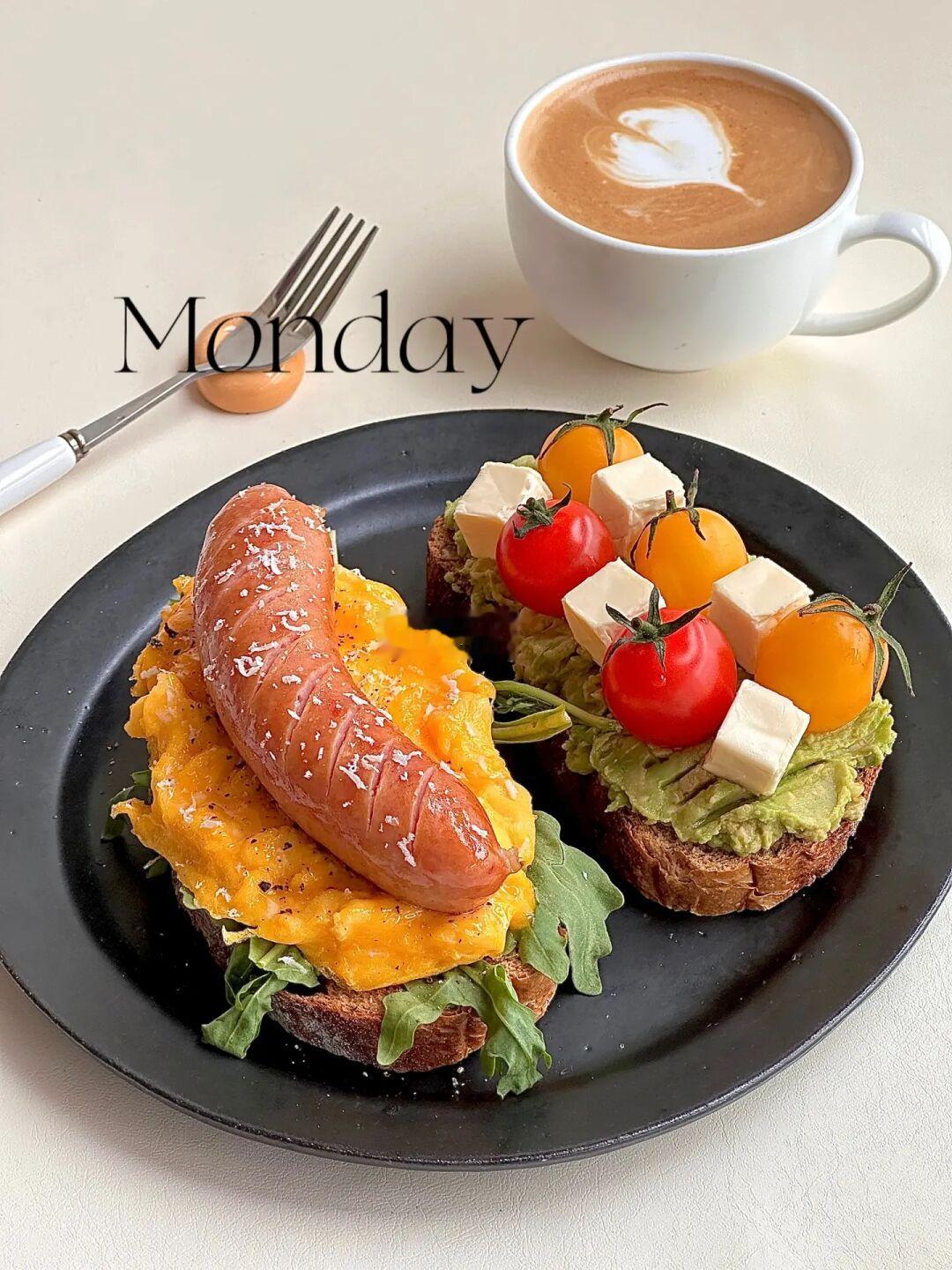 谁能拒绝如此美味的双拼开放式三明治🥪呀