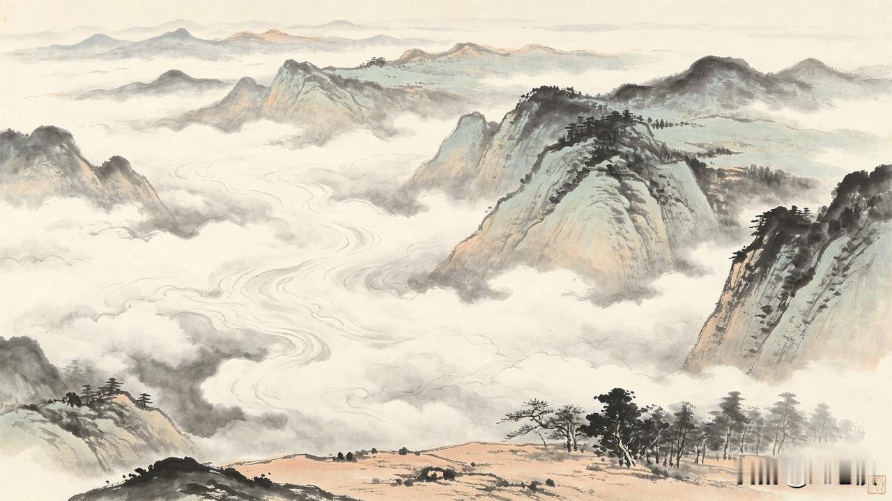 上联: 谷外流云山接地
下联: 林间飞瀑水连天