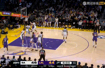 领先了！八村垒的三分🔥马刺vs湖人 ​​​