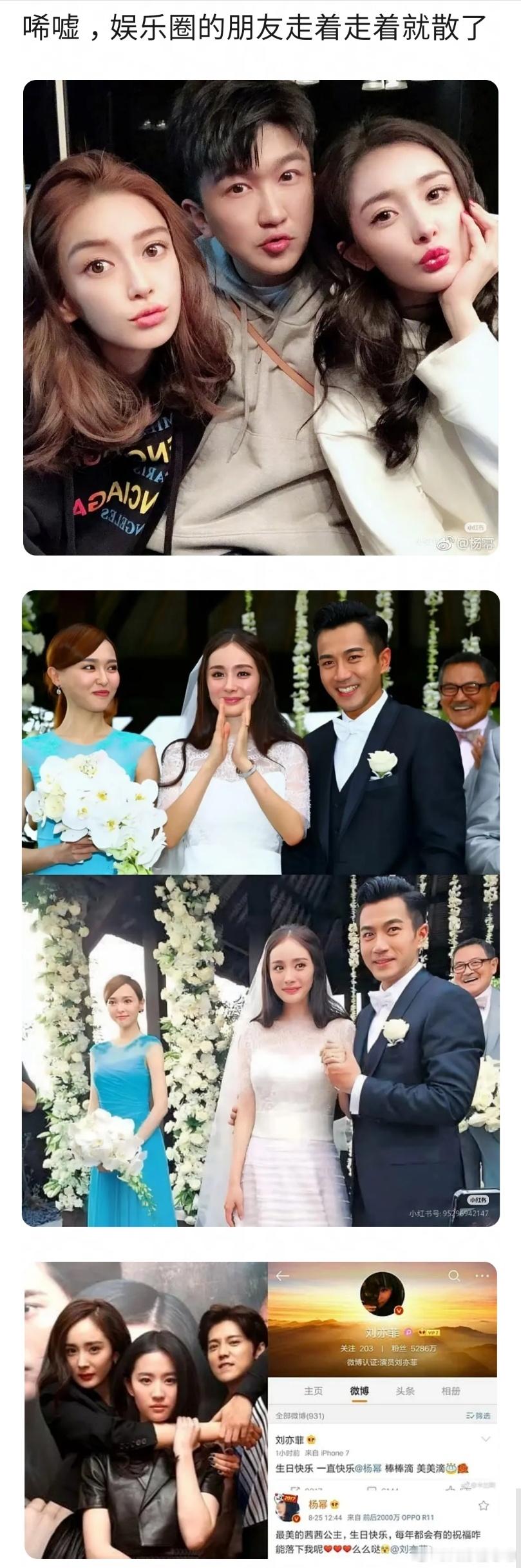 因为vogue盛典大合照，开始审判85花友谊了。这不是很正常吗？朋友都是阶段性的