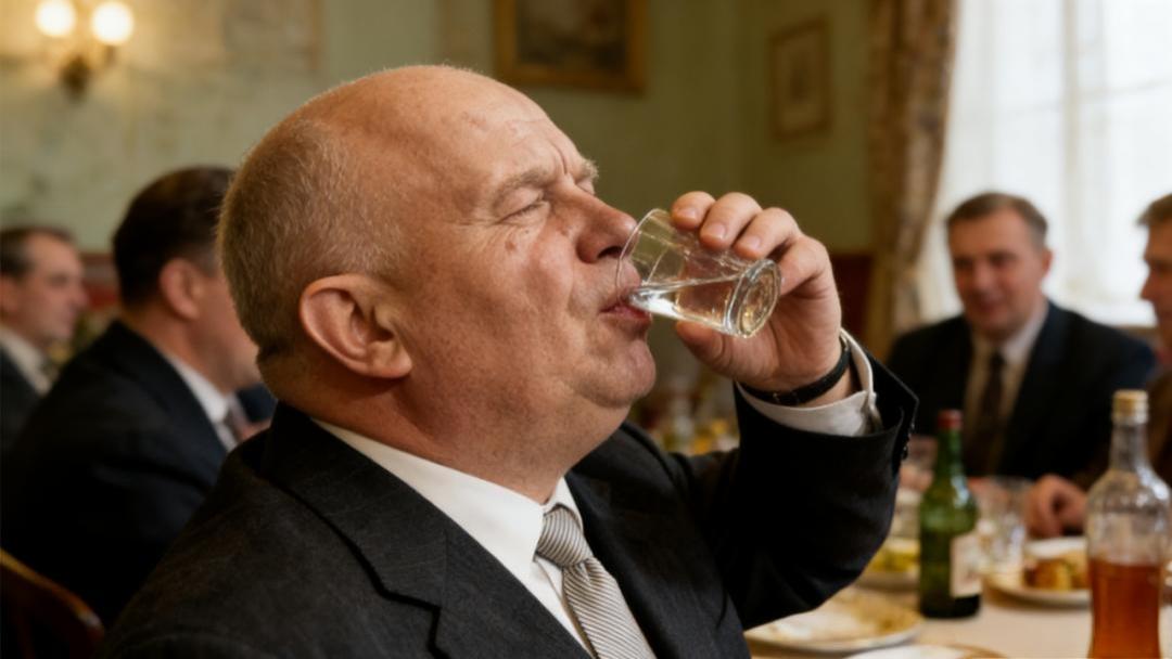 老照片，记录历史瞬间赫鲁晓夫是个很有争议的人物。此公喜欢喝酒，喝高了喜欢跳舞。