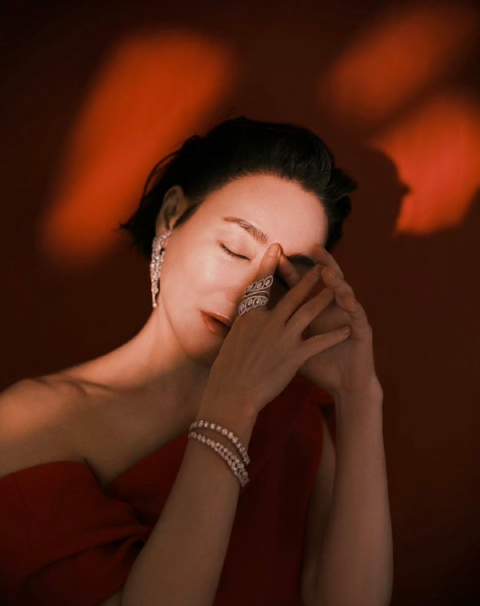 惠英红金像奖定制红裙惠英紅惠英红