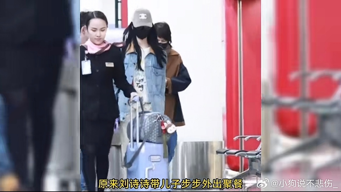 刘诗诗把儿子步步扛上车刘诗诗 头一次看刘诗诗这么狼狈，原来明星带娃也是不受控的!