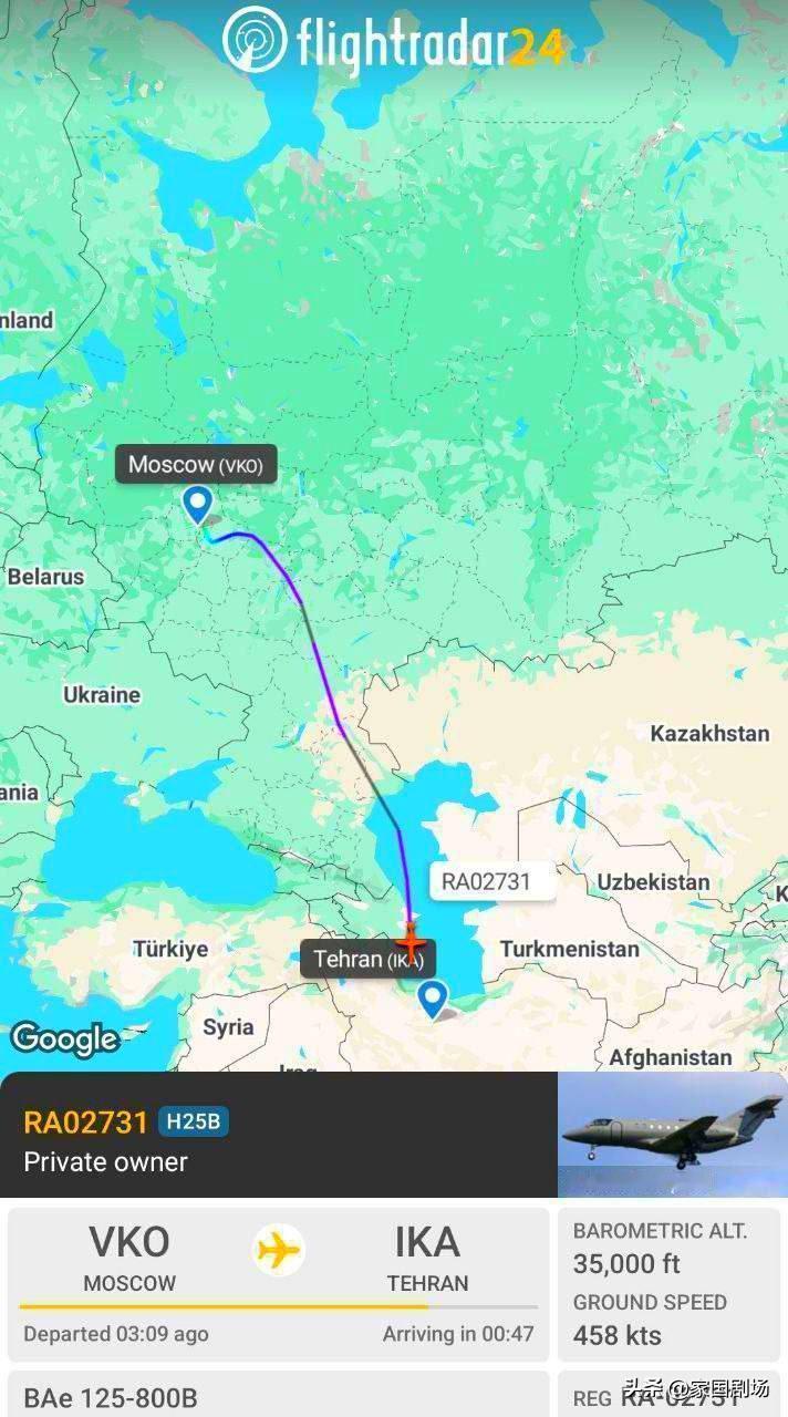 根据多个开源情报和飞行跟踪数据，和瓦格纳有关联的注册号为RA-02731的俄罗斯