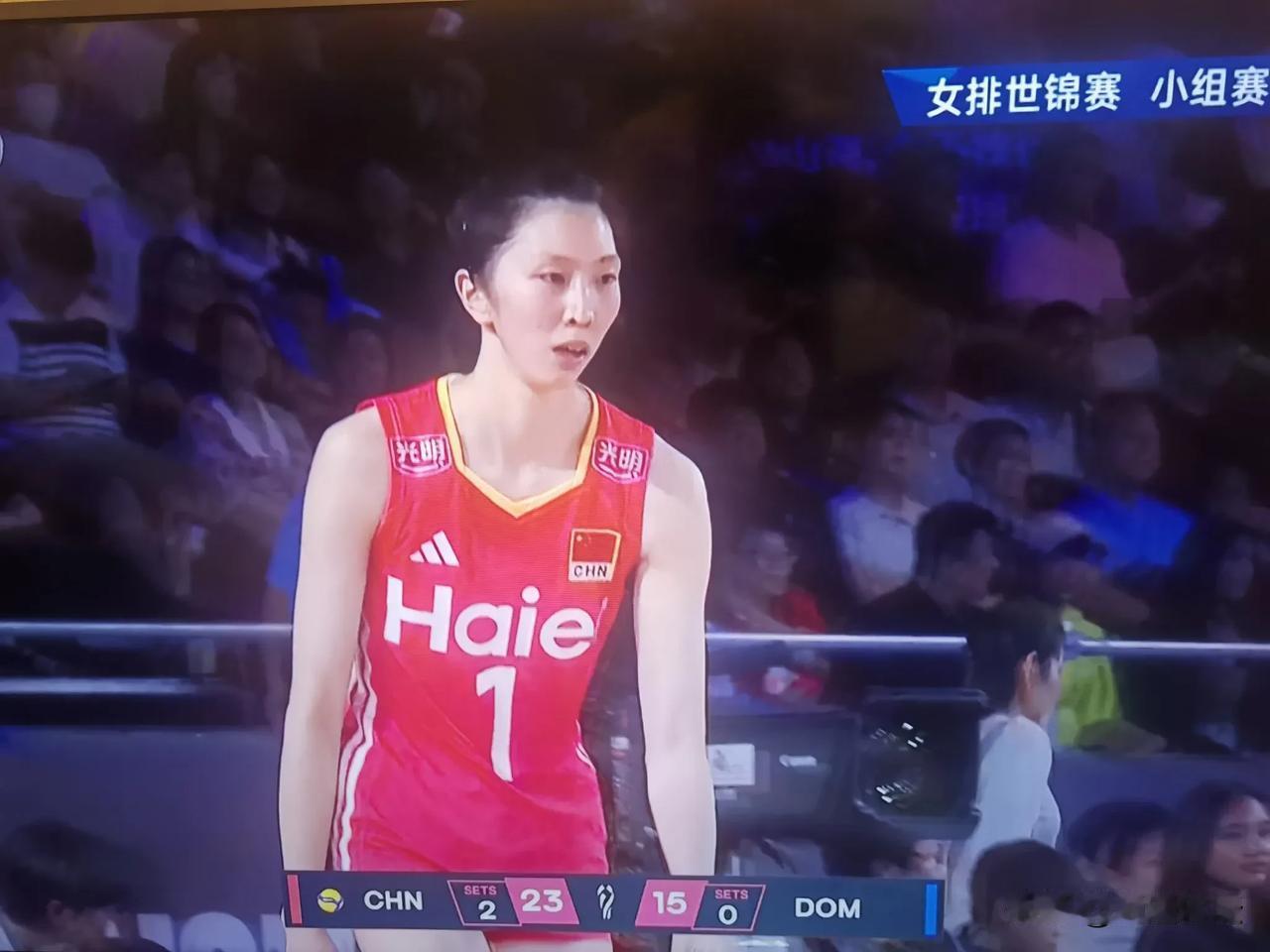 中国女排战胜多米尼加女排，以小组第一的身份晋级！
      中国女排本次能赢下