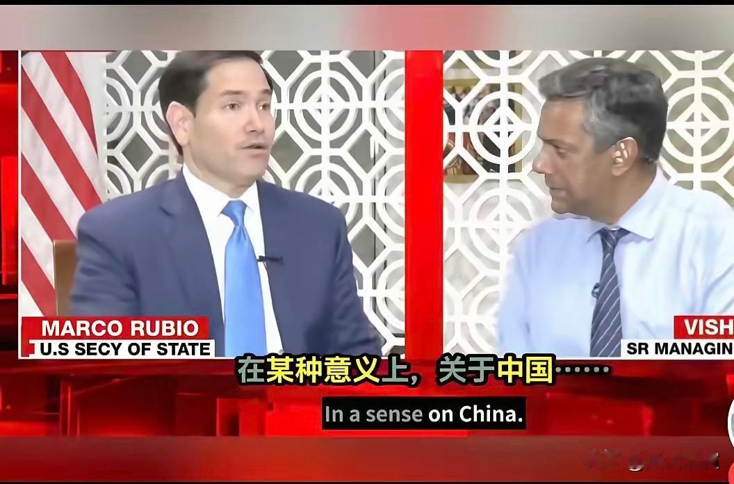 卢比奥在印度接受媒体专访时，印度记者想找事，想把问题扯到中国身上来，然后抹黑中国