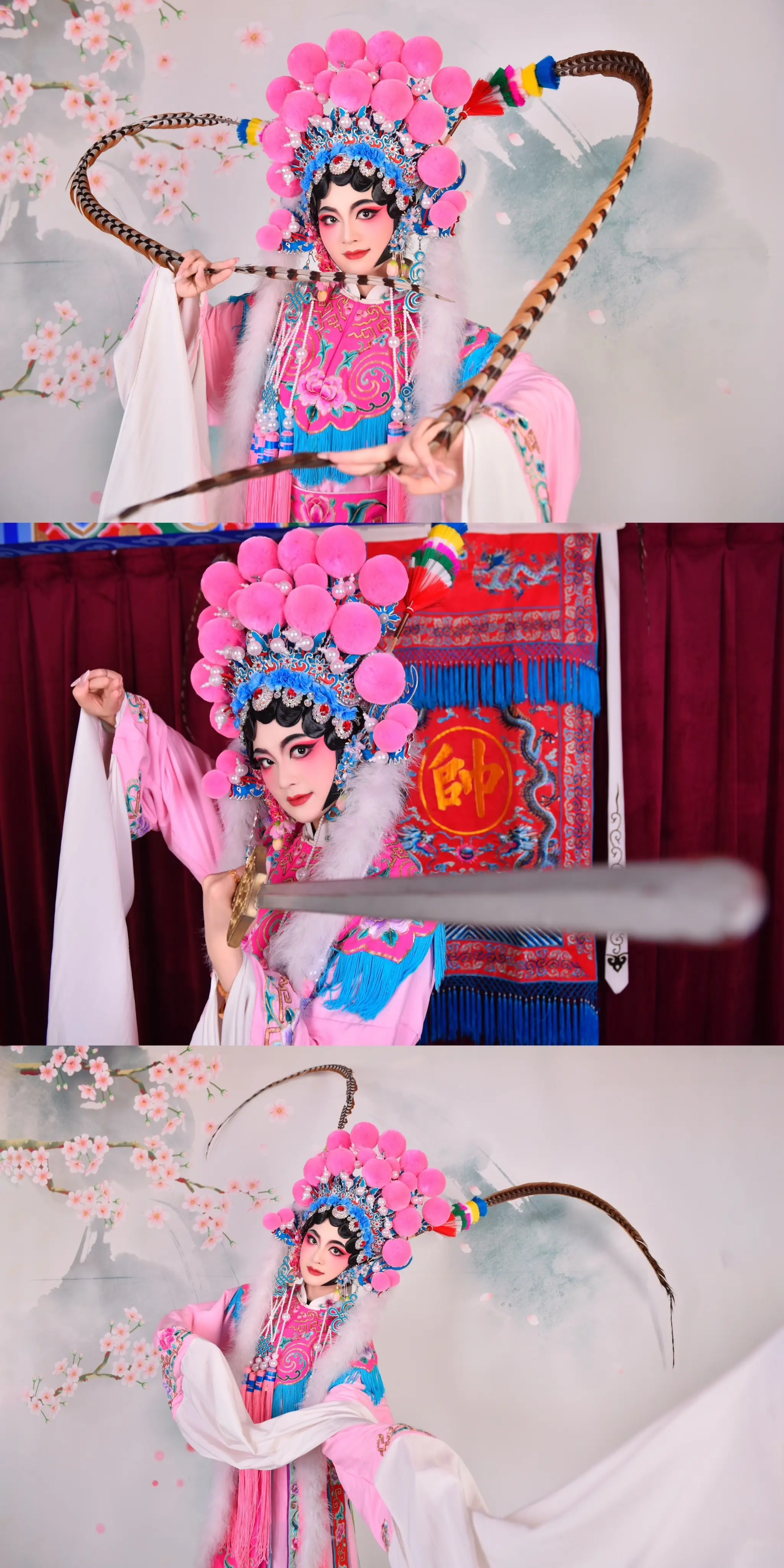 方圆脸与京剧服的适配度太高了吧！
