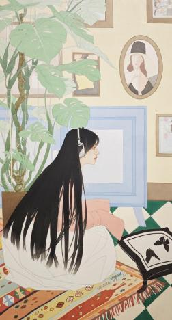 绒绒
青岛市雕塑馆“山水相连·丹青铸魂—北京林业大学艺术作品展”之张玉作品赏析