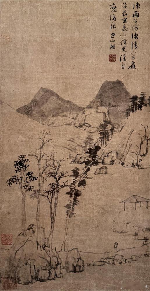 国史古风 【中华名画欣赏 《沧浪疏雨图》（陆治）】       《沧浪疏雨图》为