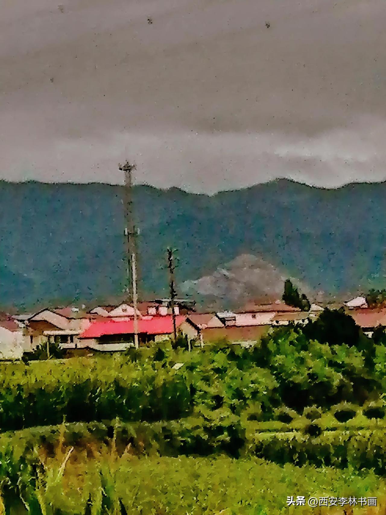 《秦岭南麓之夜景（李林摄于汉中城固）》