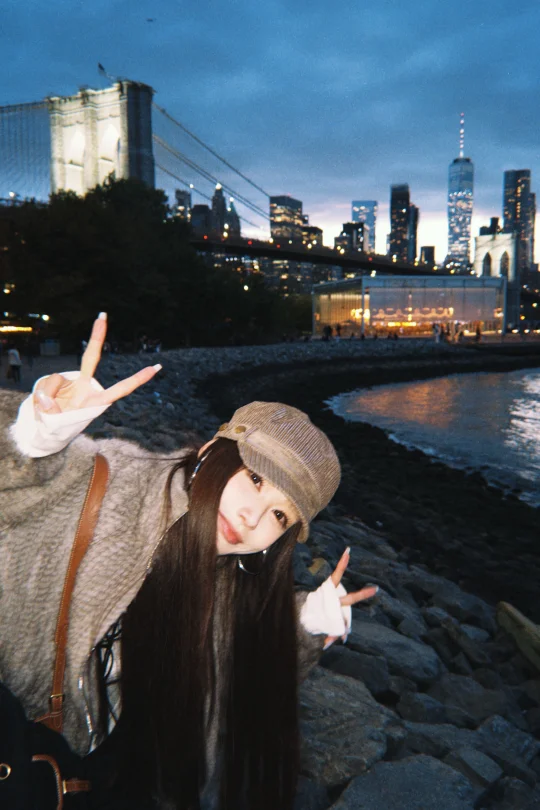 🌉我在布鲁克林大桥看日落！