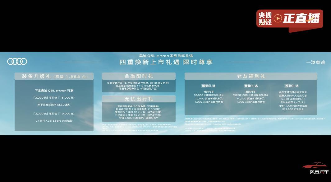 奥迪Q6L e-tron只要26.98-41.98万了Q6L e-tron长续航