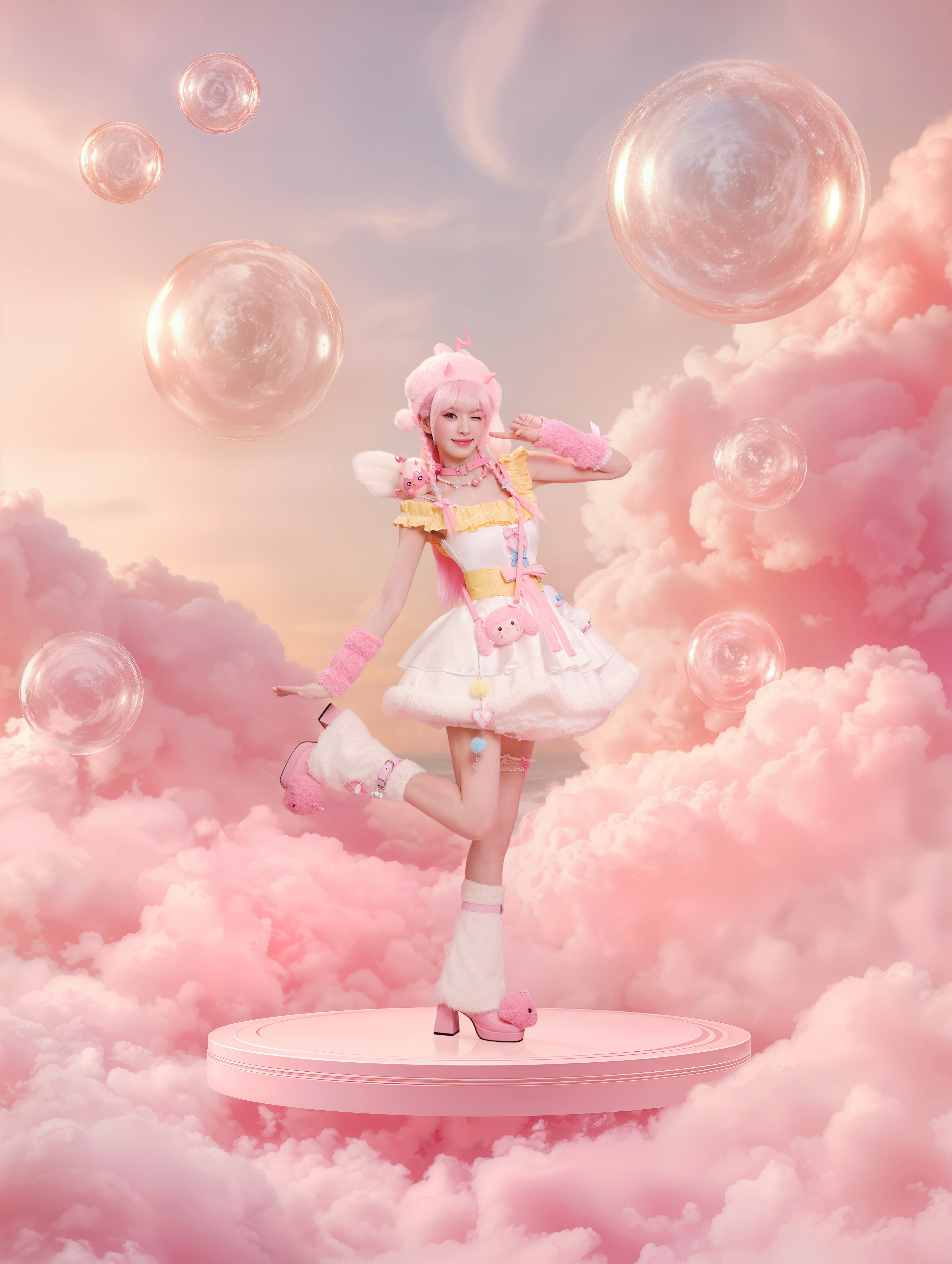 田曦薇 💗 和平精英品牌代言人田曦薇 充分展示甜资！我家甜包小手办包甜的！ 
