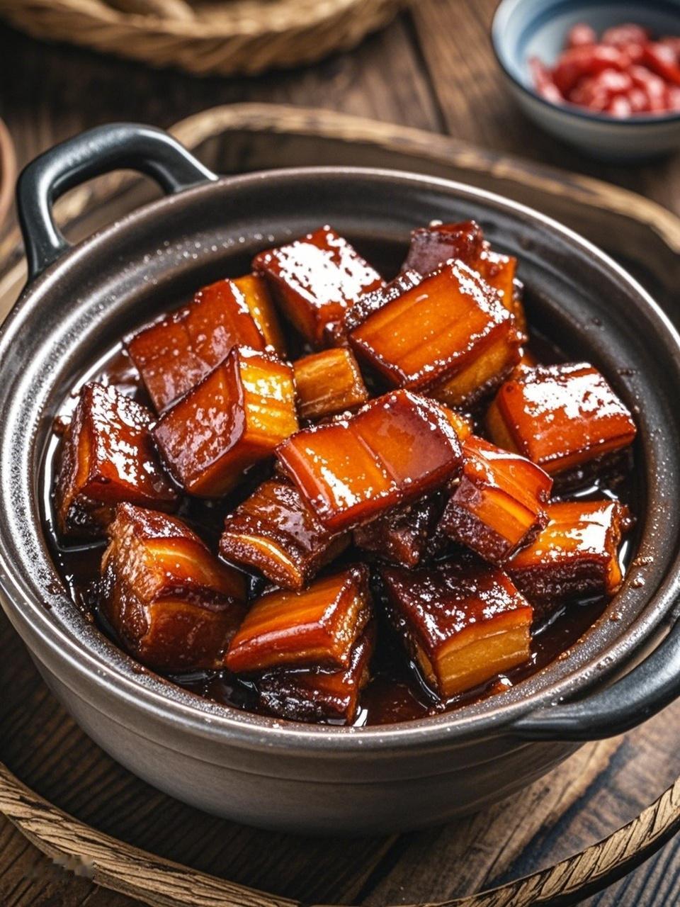 做红烧肉用冰糖还是白糖，这是个值得探讨的问题。我个人偏爱冰糖。用冰糖炒糖色，做出