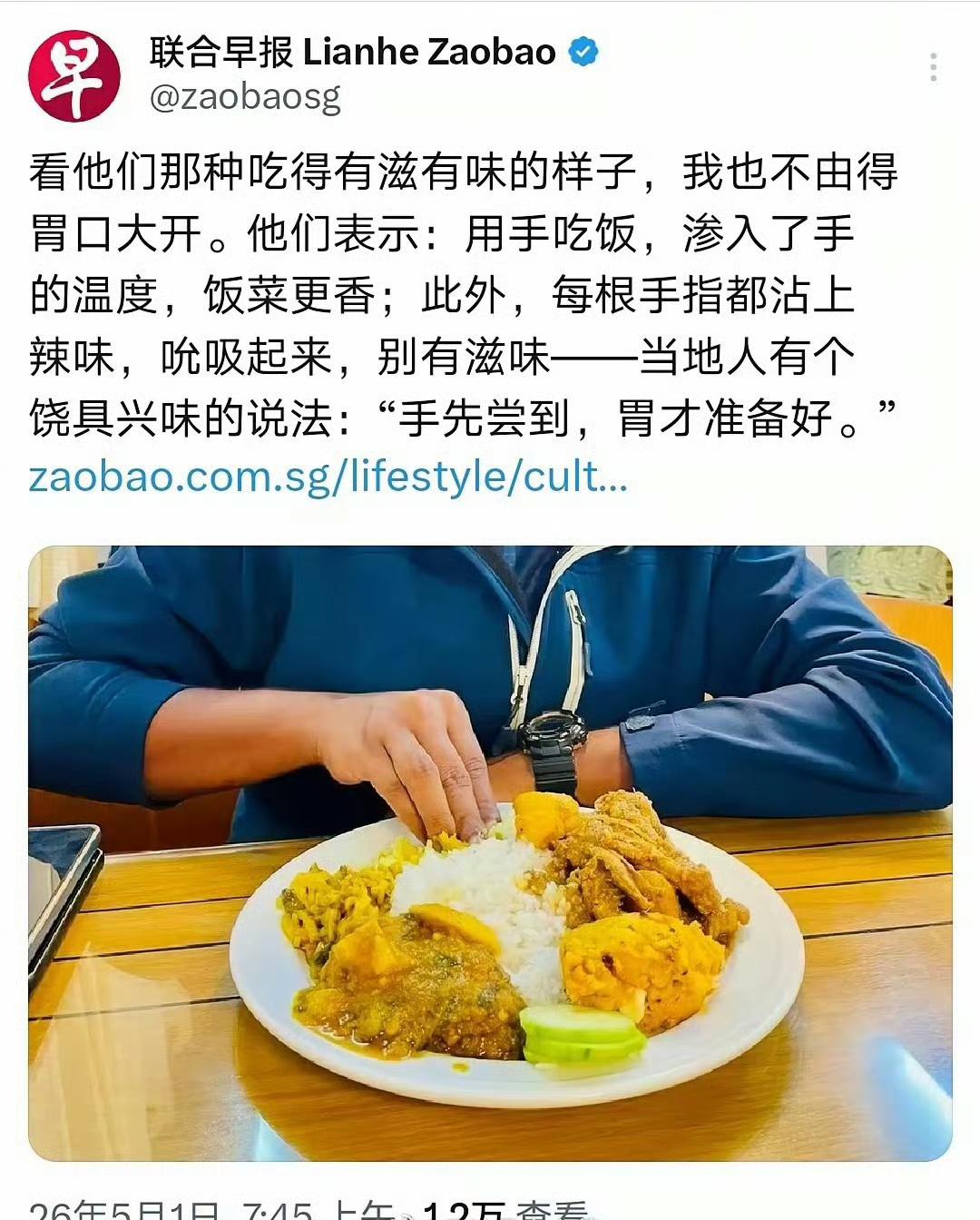建议新加坡引入印度手抓饭，这样子的话胃口才会更好