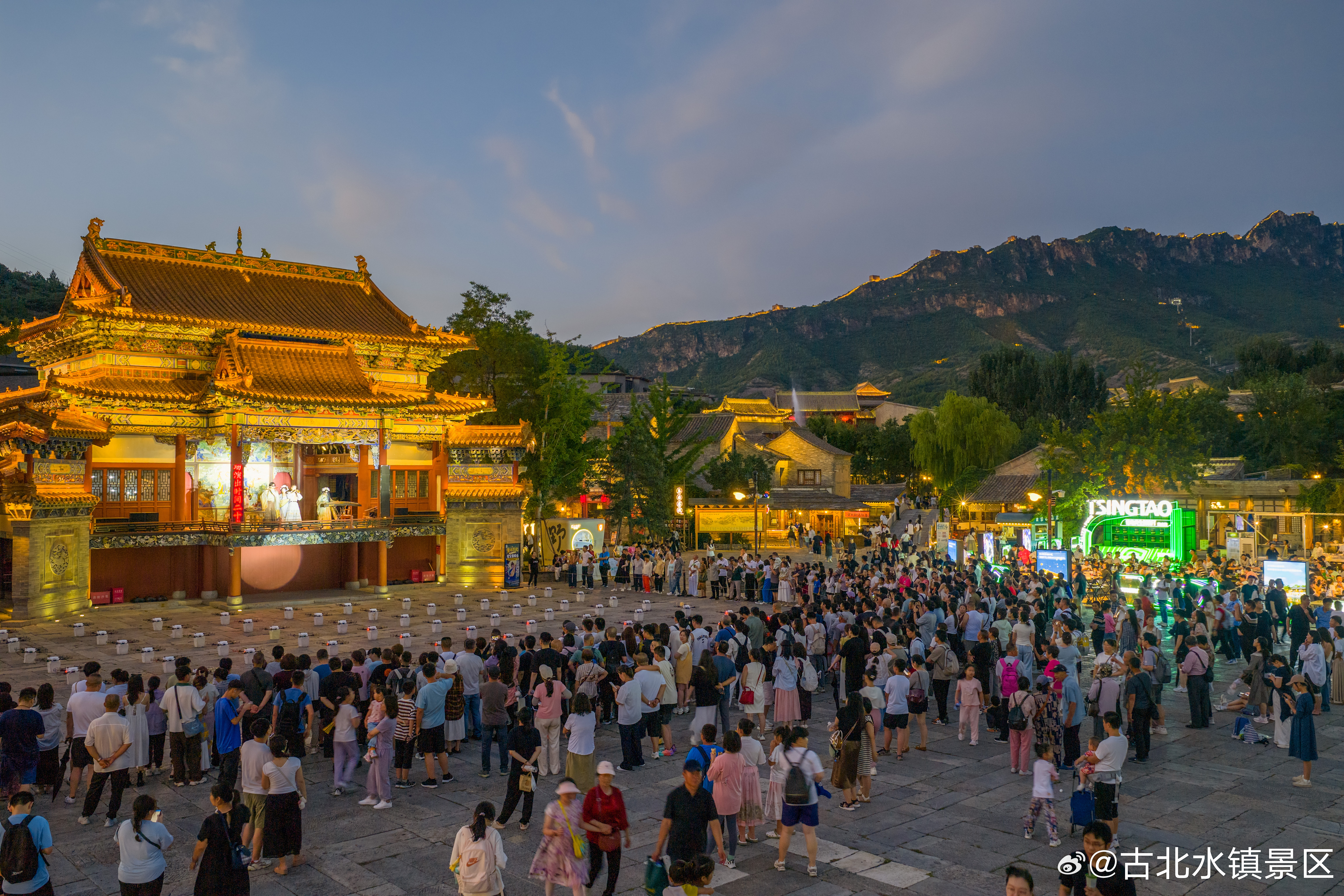 尘世烟火归于平静愿你卸下重担，放松身心，睡个踏实好觉晚安，宝子们～#古北水镇# 
