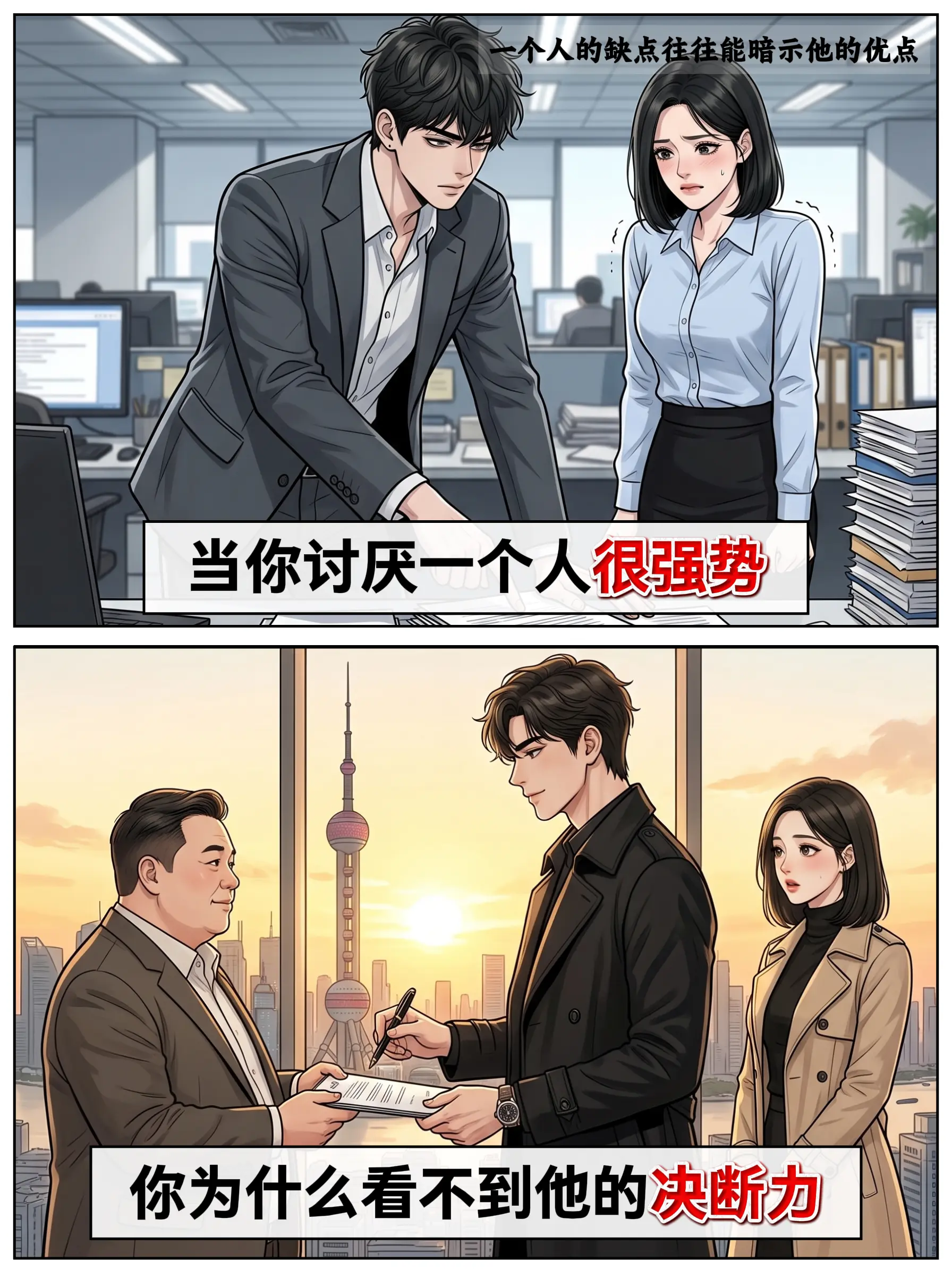 “喜恶同因，瑕瑜互见，世间无绝对的完美”