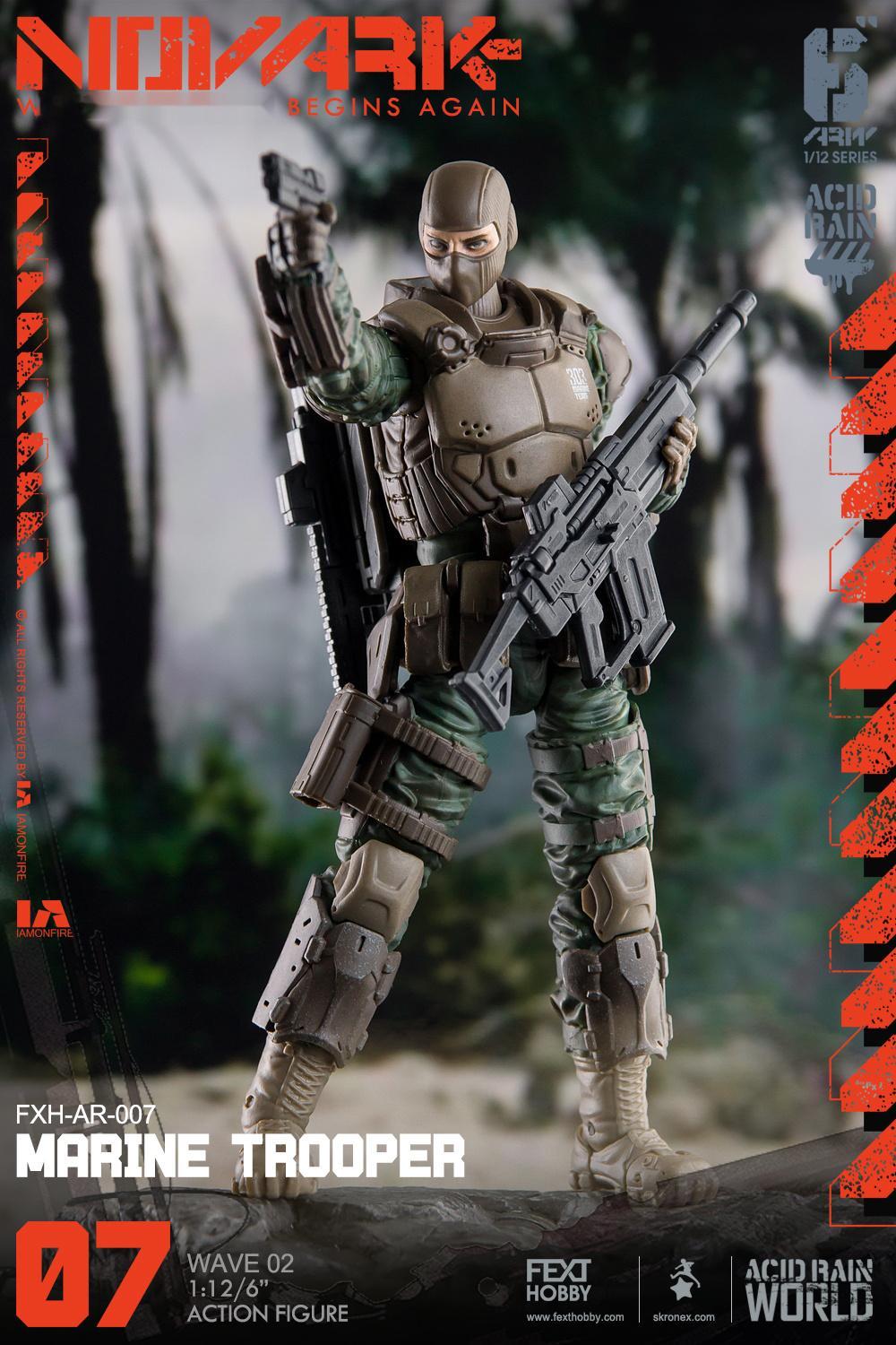 FextHobby 酸雨战争1/12 6寸可动人偶WAVE207 MARINE 