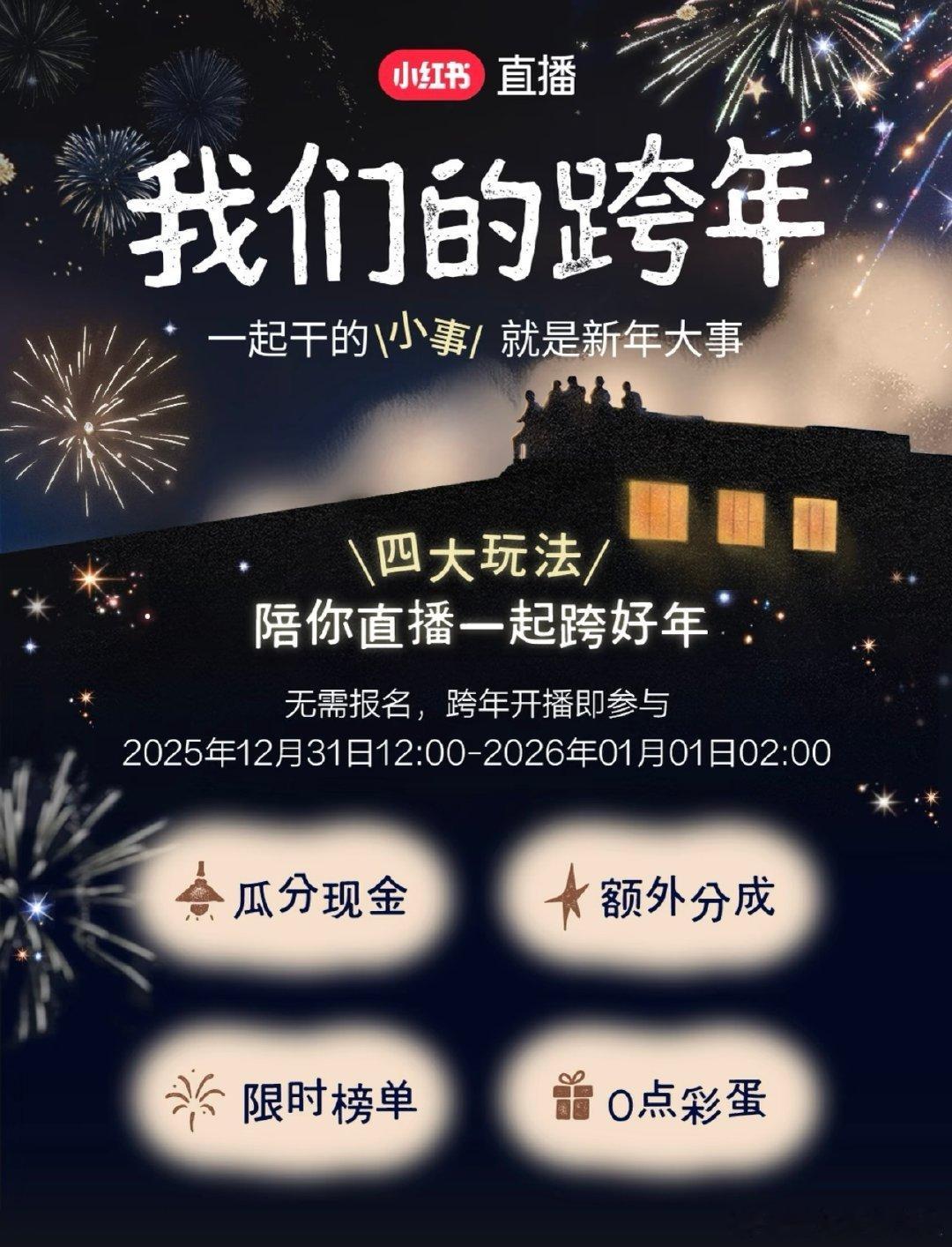 时间飞逝，2025年即将结束。打工人表示今晚实在没力气参与跨年活动。幸好小红薯准