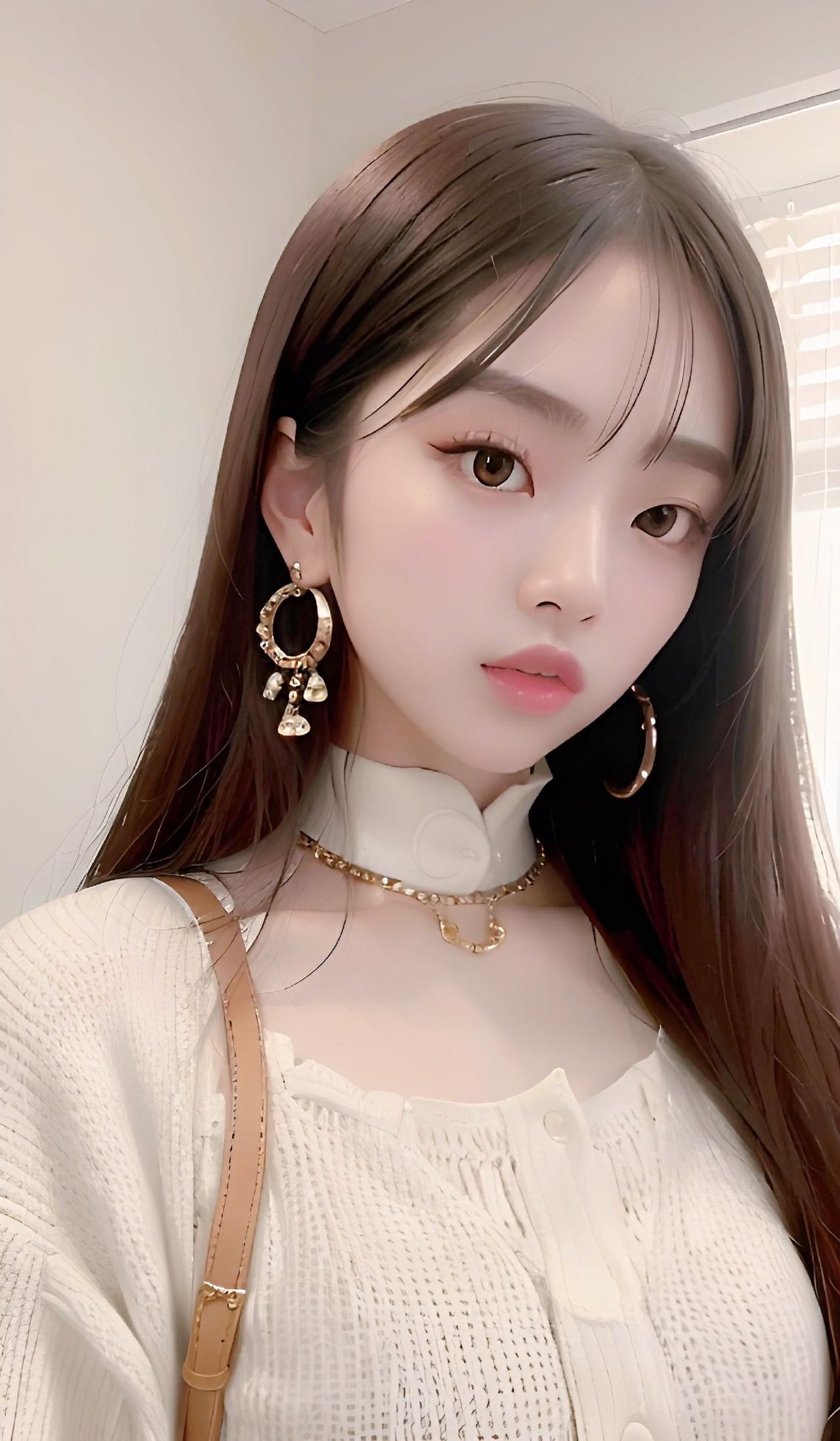 高级感穿搭 #做一个精致优雅的女人 这位小姐姐不仅拥有一双明亮的眼睛和一张甜美的