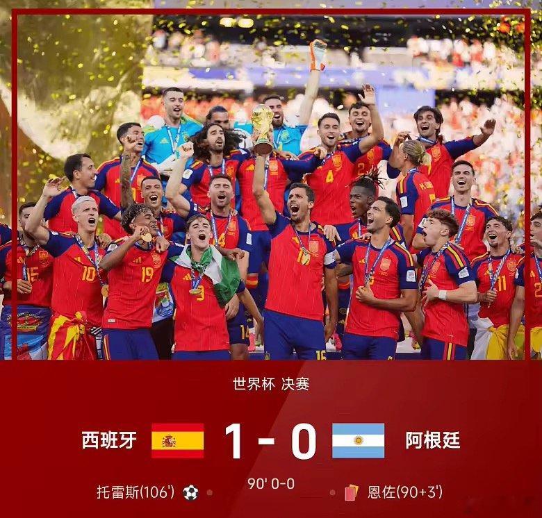 07月20日讯 2026年世界杯决赛，西班牙凭借费兰·托雷斯在加时赛第106分钟
